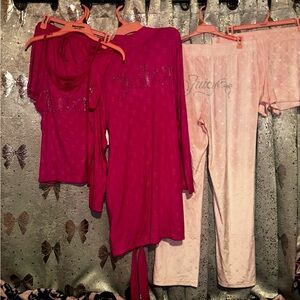 Juicy Couture pink bow sets